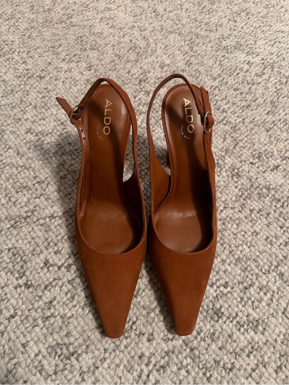 ALDO Daphne’s - Women's Brown Slingback Pointed-Toe size 6.5